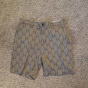 Tan patterned shorts